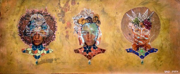 See No Evil, Hear No Evil, Speak No Evil. (Self Portrait with Siblings)